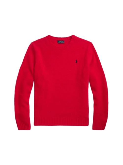 Maglia da uomo in lana, girocollo, color red POLO RALPH LAUREN | 710918805003